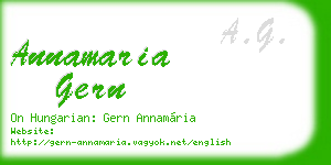 annamaria gern business card