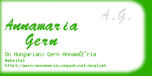 annamaria gern business card